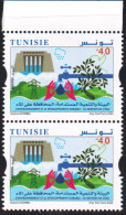 2024- Tunisie- 4éme émission -Environnement Et Développement Durable: Gestion De L'Eau - En Paire 2V -  MNH****** - Protección Del Medio Ambiente Y Del Clima