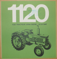 DÉPLIANT COMMERCIAL TRACTEUR JOHN DEERE 1120 PROSPECTUS - Traktoren