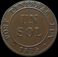 LaZooRo: Switzerland GENEVA 1 Sol 1825 XF - Silver - Monetazione Cantonale