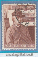 USATI ITALIA 1958 - Ref.0114A - "GIOVANNI FATTORI" 1 Val. Da L.110 - - 1946-60: Oblitérés