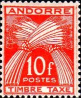 Andorre (F) Taxe N** Yv:38 Mi:38 Epis De Blé - Unused Stamps