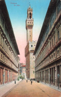 ITALIE - Firenze - Gli Uffizi - Vue Panoramique - Une Rue - Animé - Des Bâtiments Autour - Carte Postale Ancienne - Firenze