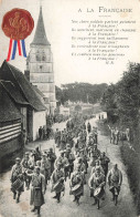 MILITARIA - À La France - Soldats - Carte Postale Ancienne - Sonstige & Ohne Zuordnung