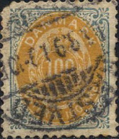 Danemark Poste Obl Yv:  29 Mi:31I Couronne & Cor De Poste TB Cachet Rond (Dents Courtes) - Used Stamps