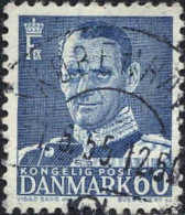 Danemark Poste Obl Yv: 329A Mi:336 Frederik IX (TB Cachet Rond) - Oblitérés
