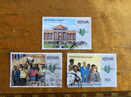 Kenya 1988 Presidency 3SH 5SH 10SH (top Value) Fine Used - Kenya (1963-...)