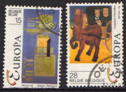 1993 COB 2501-2502 (complet) Europa - Art Contemporain - Used Stamps