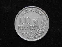 Assez Rare Monnaie - 100 Francs COCHET 1958 Chouette   **** EN ACHAT IMMEDIAT **** - 100 Francs