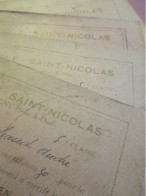 5 Billets Scolaires/ " Très Bien " / Ecole Saint-Nicolas / IGNY Seine & Oise/Janvier - Avril 1932                 CAH377 - Diploma's En Schoolrapporten