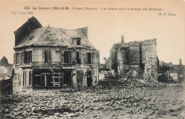 MILITARIA - Guerres 1914-16 - Albert - Les Ruines Après Le Passage Des Barbares -  Carte Postale Ancienne - Guerre 1914-18