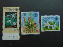 Très Bel Ensemble De 3 Timbres Des Seychelles Neufs** - Seychellen (1976-...)