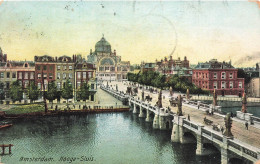 PAYS-BAS - Amsterdam - Hooge Sluis - Vue Sur Le Pont - Animé - Vue Au Loin De La Ville - Carte Postale Ancienne - Amsterdam