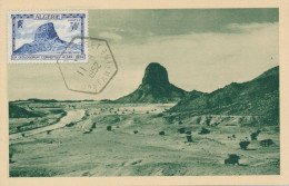 1952 Algérie Carte Maximum GEOLOGORUM CONVENTUS Alger Obl TAMANRASSET CONSTANTINE 11/8/52 Recette Auxiliaire Geologie - Tarjetas – Máxima