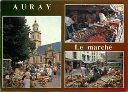 Marches - Auray - Le Marché Du Lundi Matin - Multivues - CPM - Voir Scans Recto-Verso - Märkte
