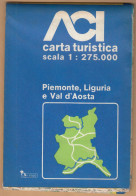 Piemonte Liguria Valle D'Aosta, Carta Turistica Stradale, ACI, Scala 1:275.000, Mappa, Cartina Geografica - Callejero