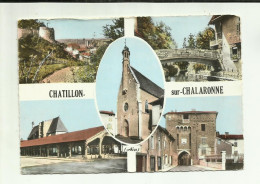 01 . CHATILLON SUR CHALARONNE . MULTIVUE  ( Carte Legere Dechirure) - Châtillon-sur-Chalaronne