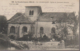 51 - JONCHERY SUR VESLE - EGLISE DETRUITE - Jonchery-sur-Vesle