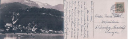 Mühlehorn GL Et Barque + Timbre Suisse PJ N°J8 (29.12.1917) - Mühlehorn