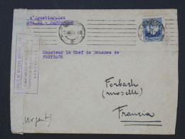 DL 18 ESPANA  BELLE   LETTRE   1960 A  FORBACH FRANCIA  +DOUANES +AFF. INTERESSANT+ - Storia Postale