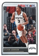 17 Keldon Johnson - San Antonio Spurs - Carte Panini 2023-2024 NBA Hoops Base Cards - Andere & Zonder Classificatie