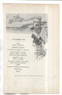 Menu Du Banquet De Cherbourg Du 5 Octobre 1896 Lors De La Visite De S.M. L' Empereur Nicolas II De Russie - Menus
