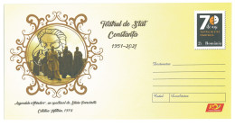 IP 2021 - 38 The Theater From Constanta, The Show By Silviu PURCARETE, Romania - Stationery - Unused - 2021 - Postal Stationery