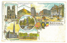 BEL 3 - 17027 BRUXELLES, Litho, Belgium - Old Postcard - Unused - Avenidas, Bulevares