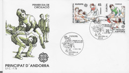 3857 FDC Andorra La Vella  1989, Europa - Briefe U. Dokumente