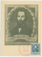 MAX 19 - 18 Nicolae BALCESCU - Maximum Card - 1952 - Tarjetas – Máximo