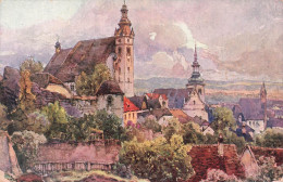 AUTRICHE - Fritz Lach - Nibelungenweg - O K I - Krems A D - Vue Générale - Carte Postale Ancienne - Krems An Der Donau