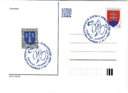 COV 14 - 30 BIKE, Slovensko - Cover Stationery - Used - 1999 - Wielrennen