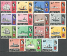 GIBRALTAR YVERT NUM. 184/197 ** SERIE COMPLETA SIN FIJASELLOS - Gibraltar