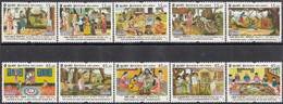 SRI LANKA 2022,  SINHALA TAMIL NEW YEAR CUSTOMS,  Set Of 10 Different Stamps, Complete Set  MNH,  (**) - Sri Lanka (Ceylon) (1948-...)