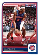 92 Jalen Duren - Detroit Pistons - Carte Panini 2023-2024 NBA Hoops Base Cards - Autres & Non Classés