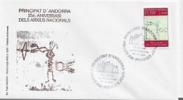 3857 FDC Principat D'Andorra  2000,  Arxius Nacionals - Storia Postale