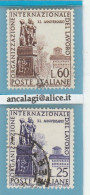 USATI ITALIA 1959 - Ref.0132F "ORGANIZZAZIONE DEL LAVORO" Serie Di 2 Val. Da L.25 E L.60 - - 1946-60: Oblitérés