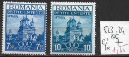 ROUMANIE 523-24 ** Côte 7 € - Unused Stamps