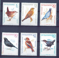 Bulgaria 1987 Bird Songbirds , MNH - Pájaros Cantores (Passeri)