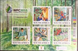 South Africa 2015 Forestry Congress Trees Flowers Animals Reptiles Butterflies Sheetlet MNH - Trees