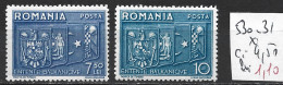 ROUMANIE 530-31 * Côte 4.50 € - Unused Stamps