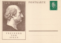 GERMANY WEIMAR REPUBLIC 1931 POSTCARD  MiNr P 193 UNUSED - Postkarten