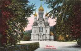 ALLEMAGNE - Wiesbaden - Griechische Kapelle - Vue Générale - La Chapelle - De L'extérieure - Carte Postale Ancienne - Wiesbaden