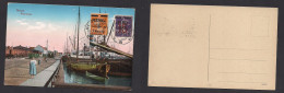 Memel. 1919 (27 Nov) Klapeida. Prefranked Color Memel Ppc Ovptd France Semeuse Issue. - Sonstige & Ohne Zuordnung