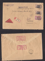 Memel. 1922 (4 April) GPO - Leipzig, Germany (6 Apr) Registered Insured Reimborsement Multifkd Ovptd Issue Envelope, Hig - Altri & Non Classificati