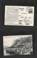 MARRUECOS - German. 1913 (3 Feb) Tanger - Switzerland, Schafhausen. Private Fkd Ppc. Wines Advertising. - Marruecos (1956-...)