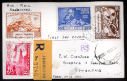 MALAYSIA. NORTH BORNEO. 1949. Registered First Day Cover With Complete 1949 UPU Set Of Four Cancelled At Jesselton. Used - Malaysia (1964-...)