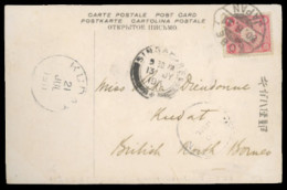 MALAYSIA. MALAYA (North Borneo). 1911(June 30th). Postcard From Japan Franked By Chrysanthemum Issue 4s Rosine Tied By K - Malaysia (1964-...)