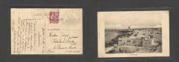 MARRUECOS - French. 1911 (23 Dec) Rabat - Switzerland, Neuchatel. Fkd Ppc, Ovptd 10c Red, Tied Cds + Military Cachet. VF - Maroc (1956-...)