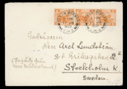 MALAYSIA. MALAYA (FMS). 1928(Jan 17th). Cover To Stockholm, SWEDEN Franked By Strip Of Three 1926 4c Orange All Tied By  - Malaysia (1964-...)