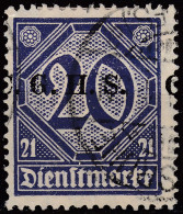 Oberschlesien - Upper Silesia Mi. D4 Overprint 20 Pfennig Gebraucht Used 1920 - Silezië